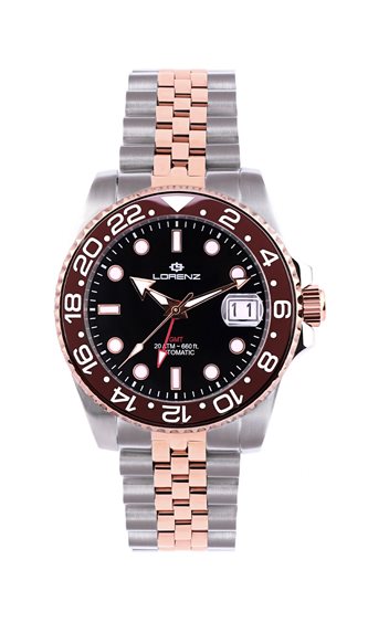 Watch Lorenz Man GMT AUTOMATIC in Steel 030228EE - 030228EE